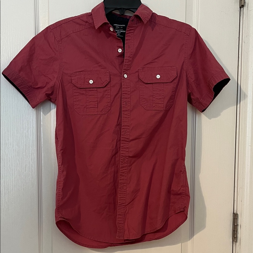 Classic Red Button Down Size Small - image 1
